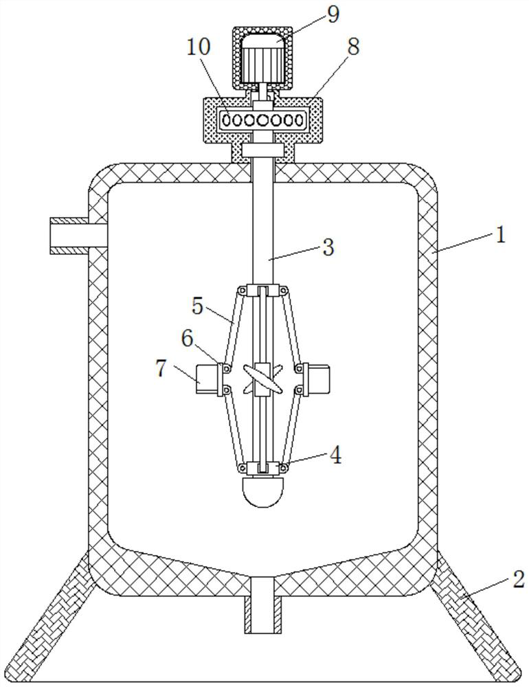 Electrophoretic paint uniform-speed stirring device based on resistance adjustment