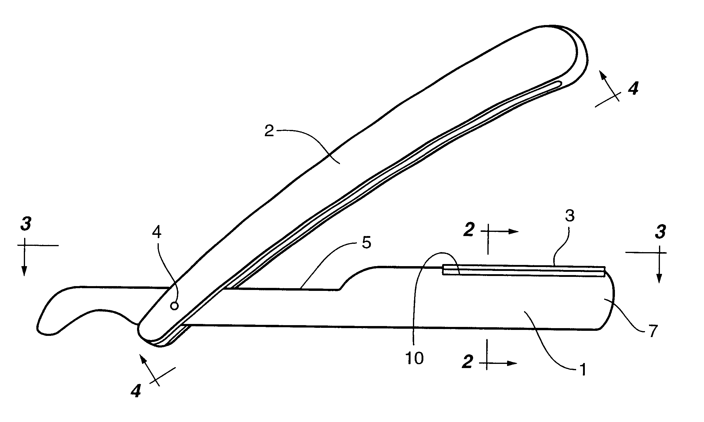 Disposable three blade straight razor