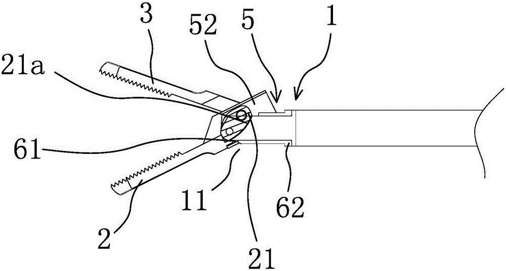 Bipolar electrocoagulation clamp head with enhanced insulation performance