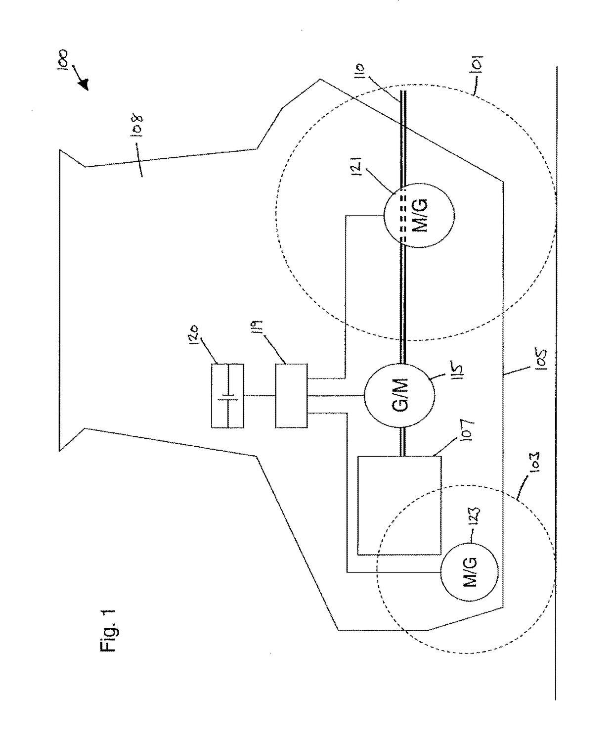 Tractor with hybrid power system