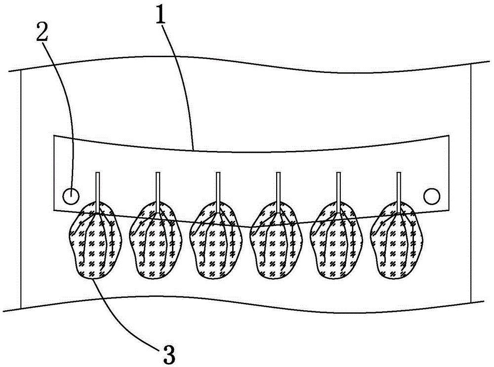 Slope pressing belt greening method