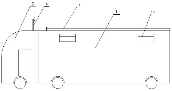 Wind-solar complementary mobile energy storage vehicle and seamless switching control method thereof