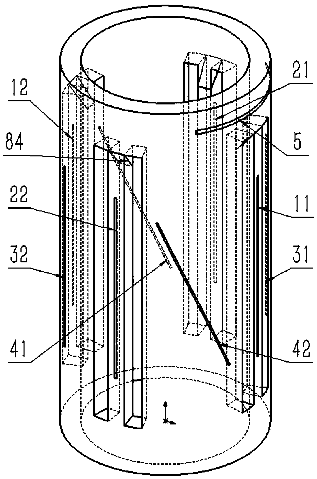 Minimally-invasive-surgical-robot four-dimensional force sensor based on fiber gratings