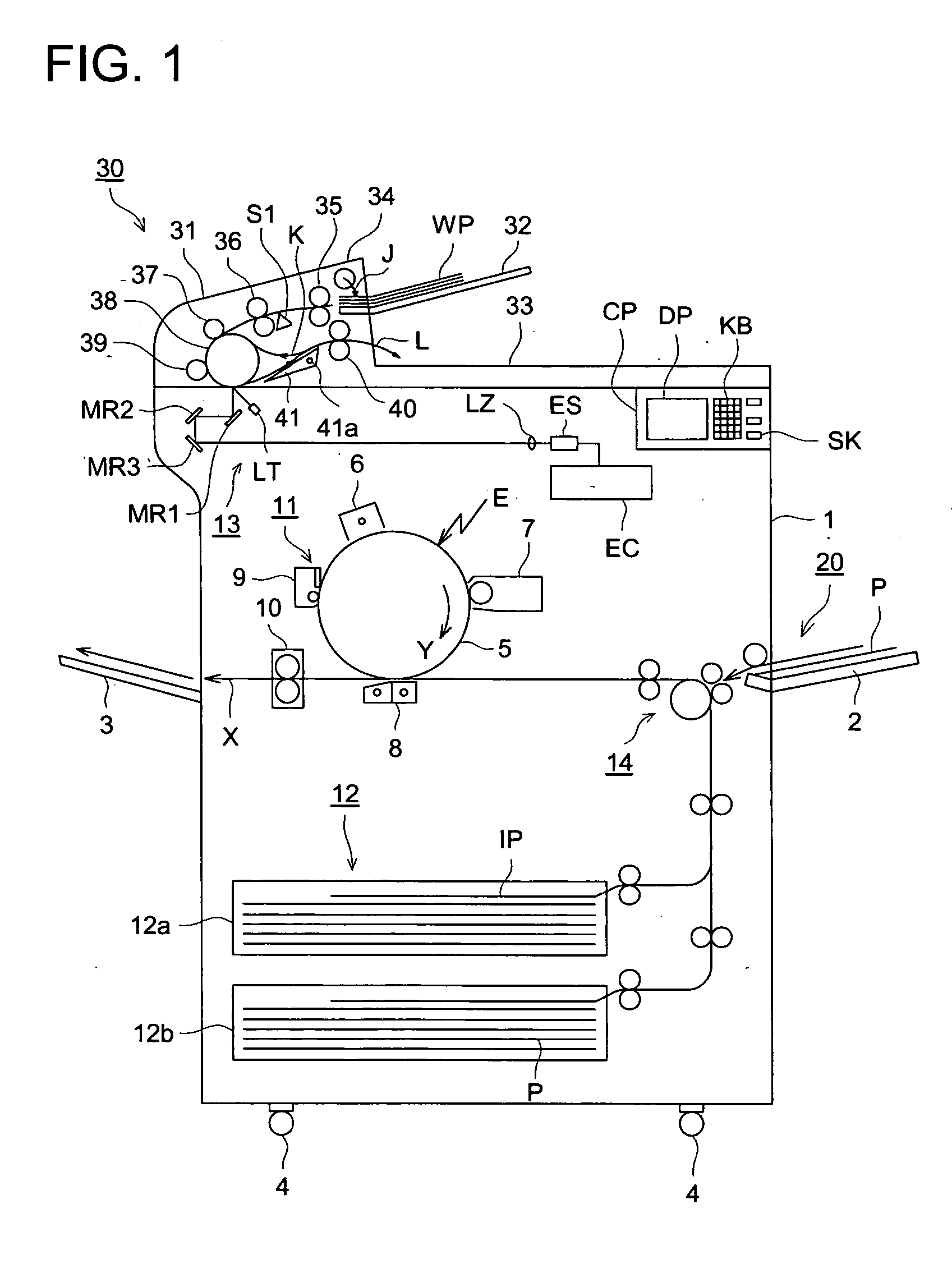 Image forming apparatus equipped with automatic document feeder