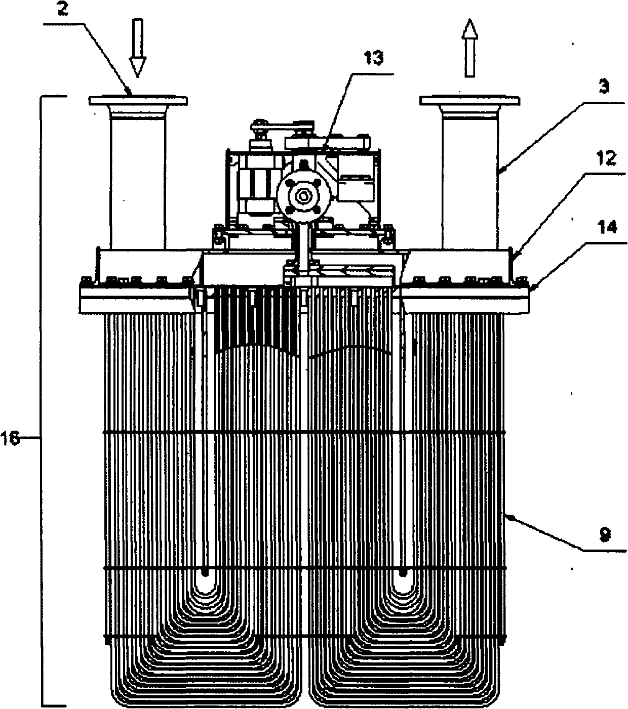 Sea chest cooler comprising an integrated antifouling system