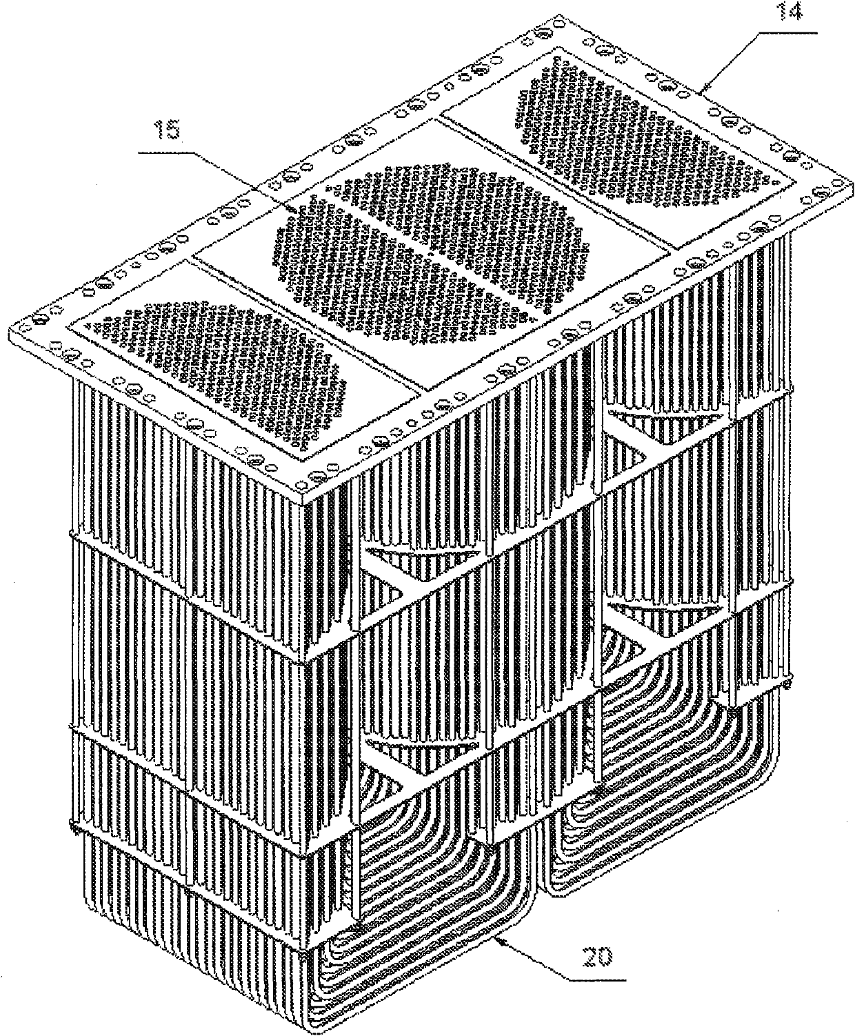 Sea chest cooler comprising an integrated antifouling system