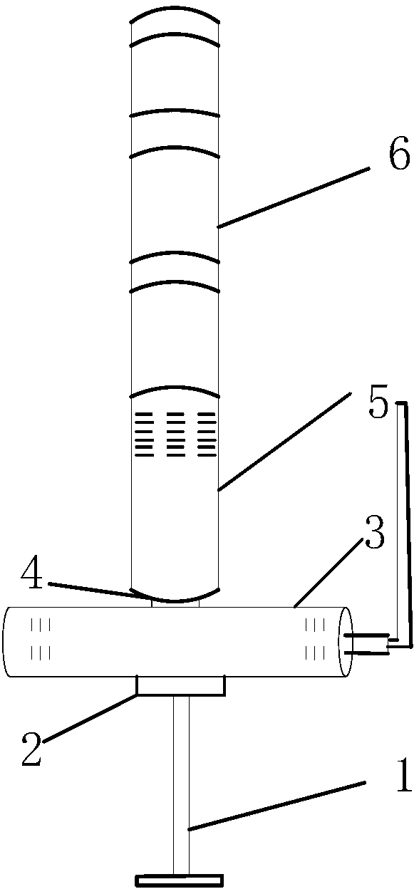 Distributed wide-range strong source monitoring device