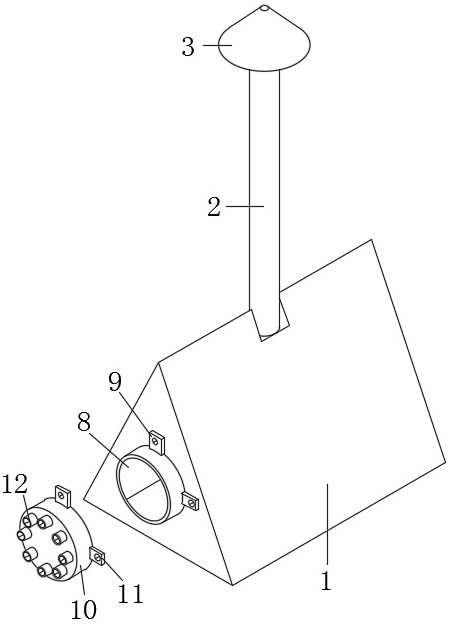 A buried cable branch box