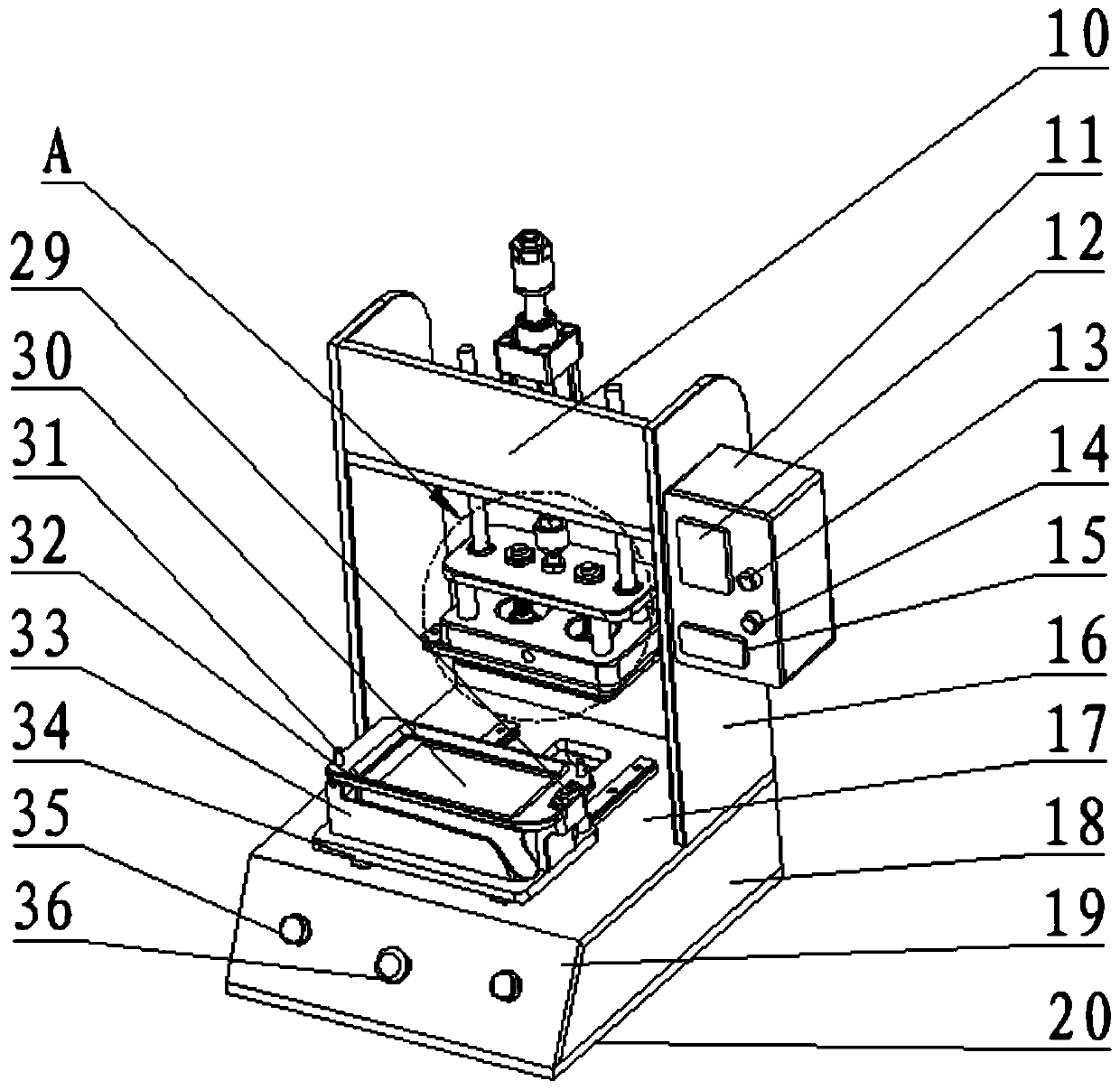 Touch screen disassembling platform