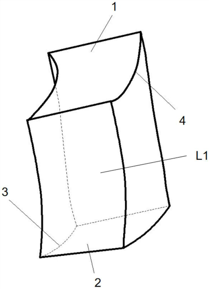 Five-axis numerical control milling method for integral blade ring