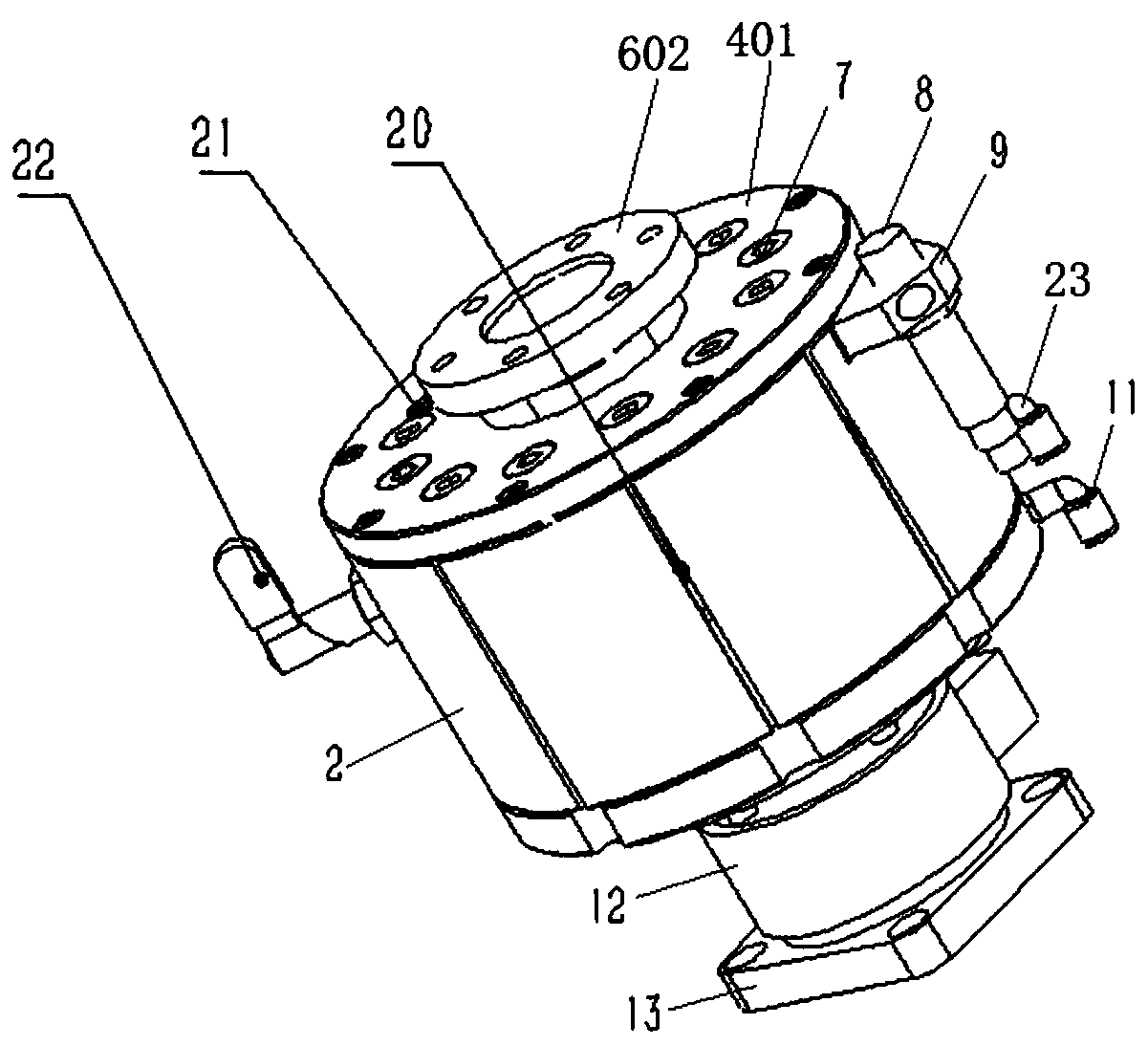 Novel ball head ball socket device for airplane docking assembly and docking method