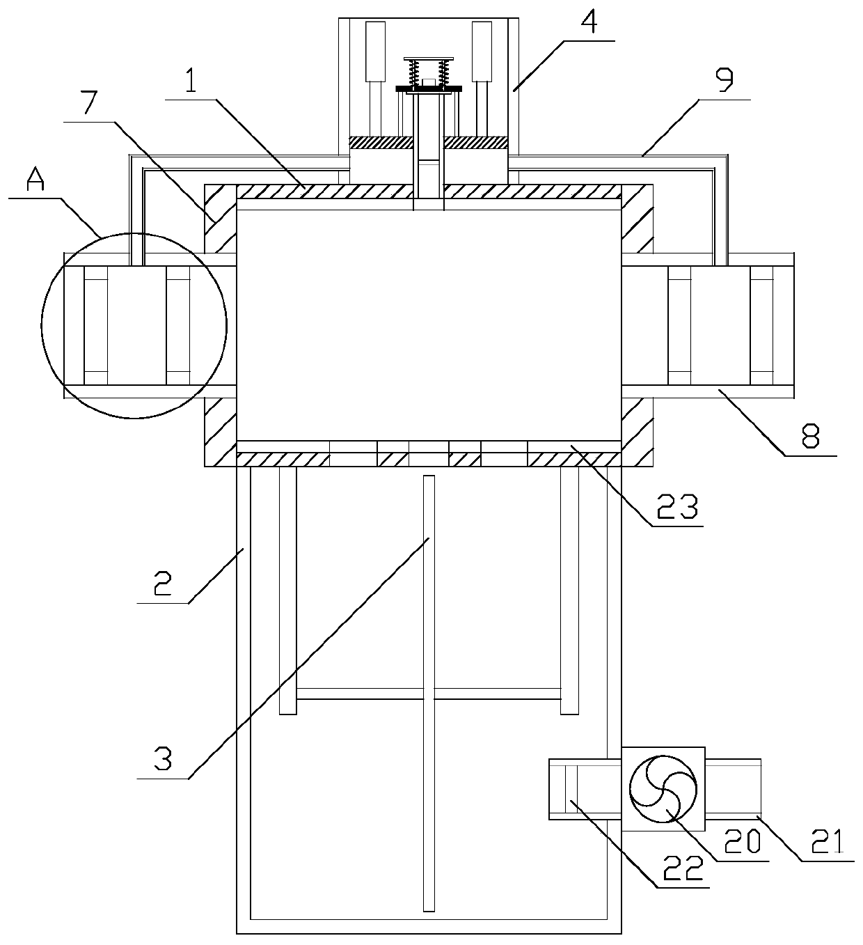 Manufacturing system with high processing accuracy for public drainage facility