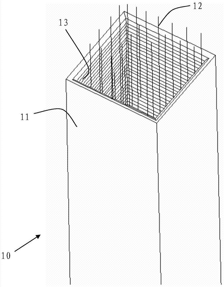 Reinforced concrete structure based on 3D printing and structure construction method