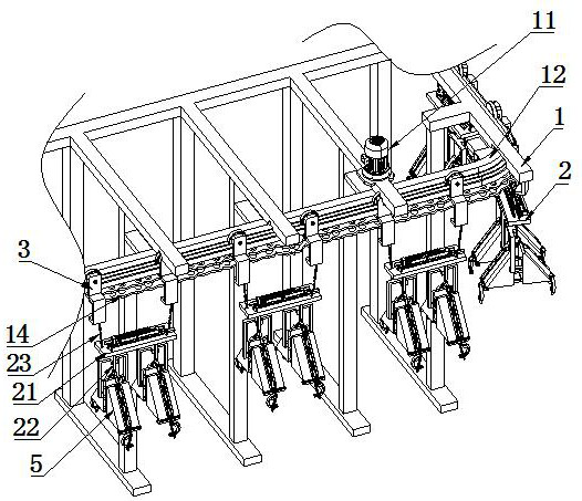 Efficient loader sheet metal parts transfer device