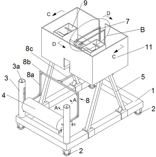 Vortex-induced vibration water flow energy power generation device