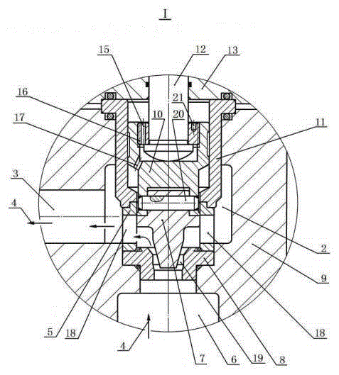 Anti-scouring and anti-corrosion high-pressure throttling valve and producing method of combined valve element