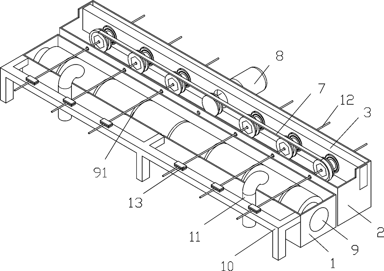 Enameled wire varnishing device