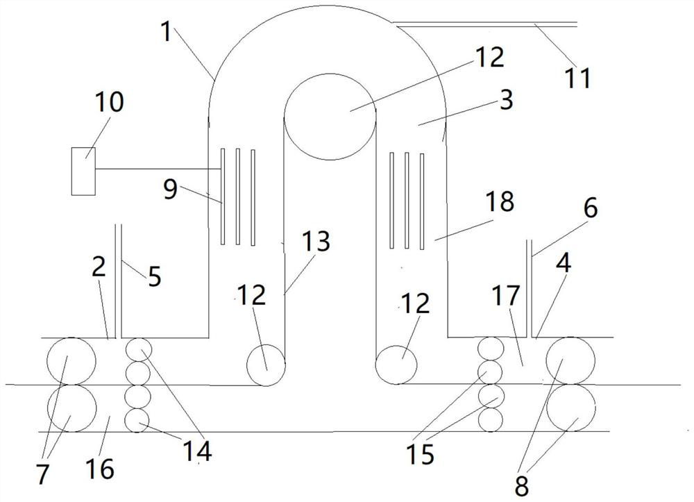 Nitriding device and nitriding method for grain-oriented silicon steel