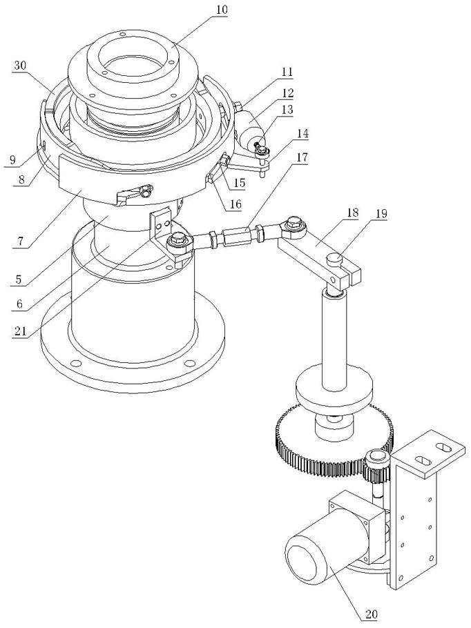 Machine clip body automatic adjustment device