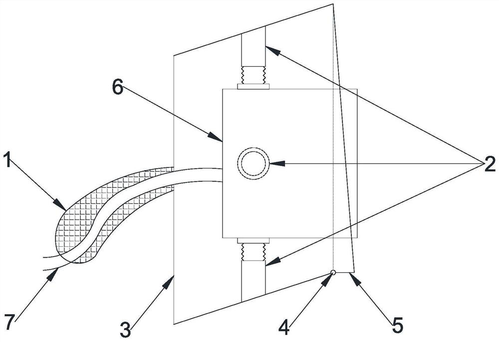 Manual ultrasonic nondestructive testing probe clamping device