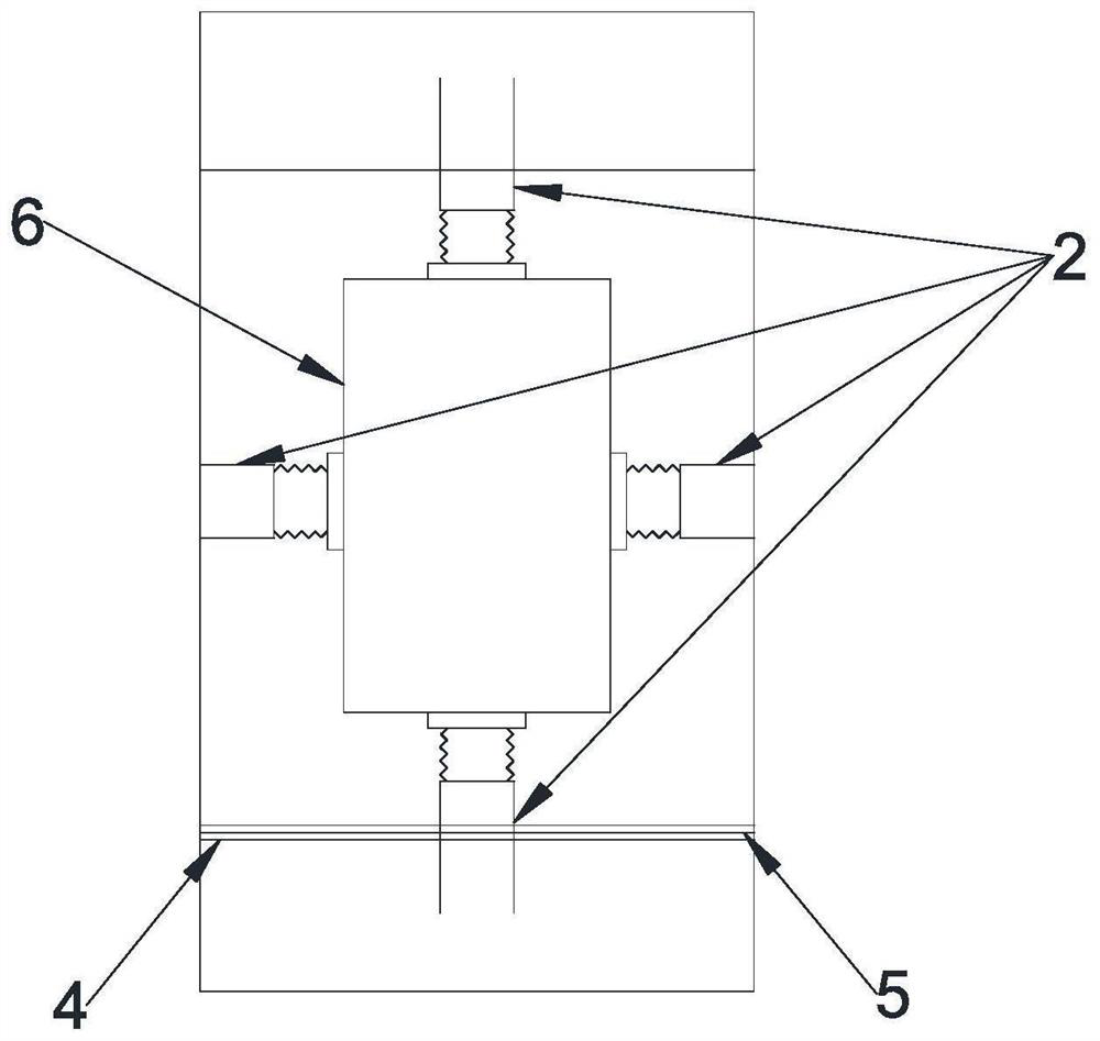 Manual ultrasonic nondestructive testing probe clamping device