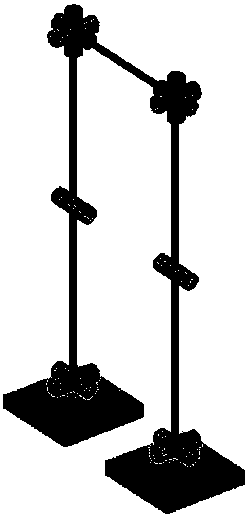 Robot bipedal walking simulation evaluation system and evaluation method based on six-degree-of-freedom legs