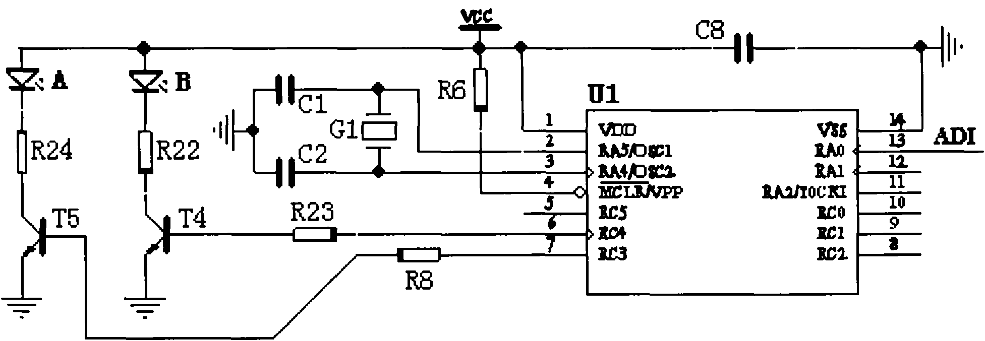 Front/back scattering combined spot-type photoelectric smoke detector and detection method thereof