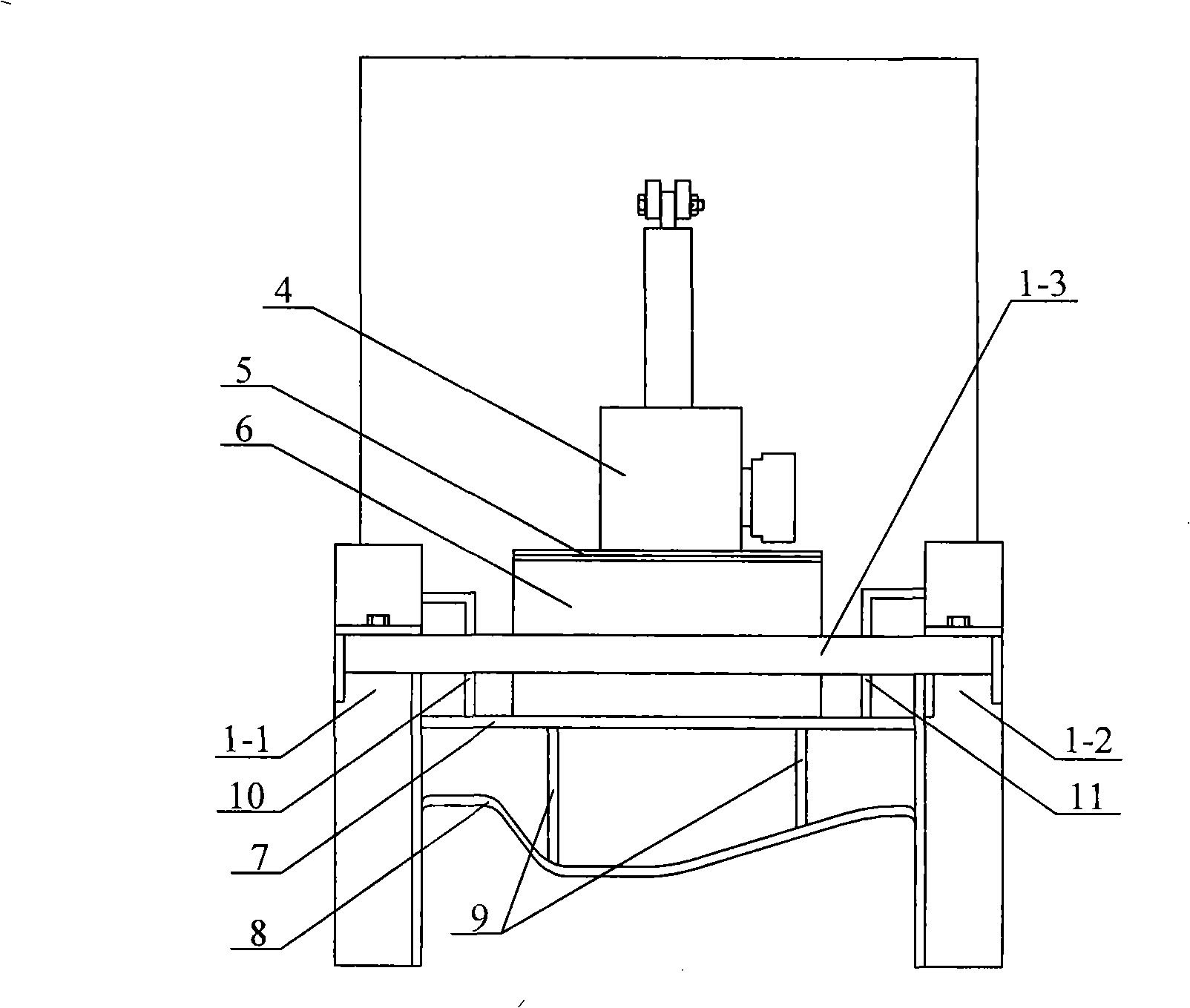 Operation mechanism of self-propelled multifunctional border stone slip form machine