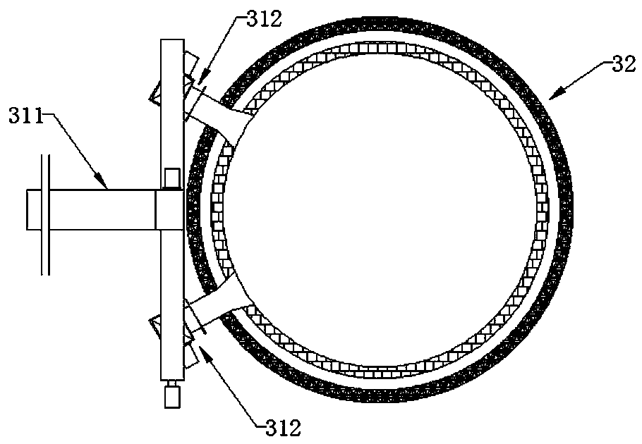 Small-scale municipal sludge and household waste synergetic incineration treatment method