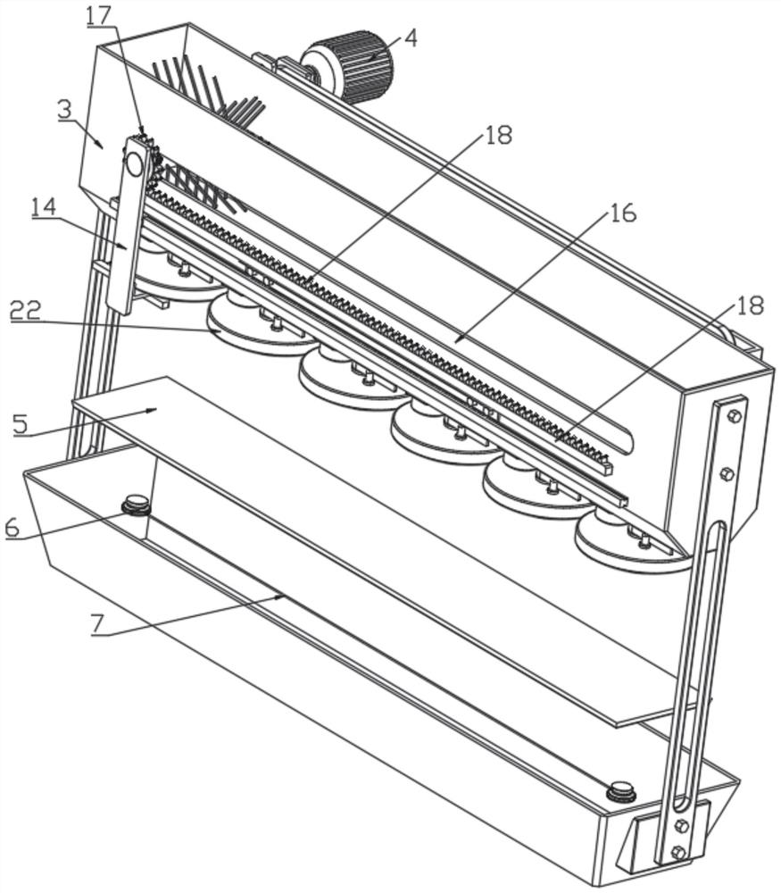 Feeding device with automatic feed supplementing function for sheep breeding