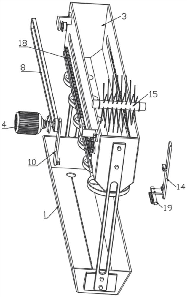 Feeding device with automatic feed supplementing function for sheep breeding