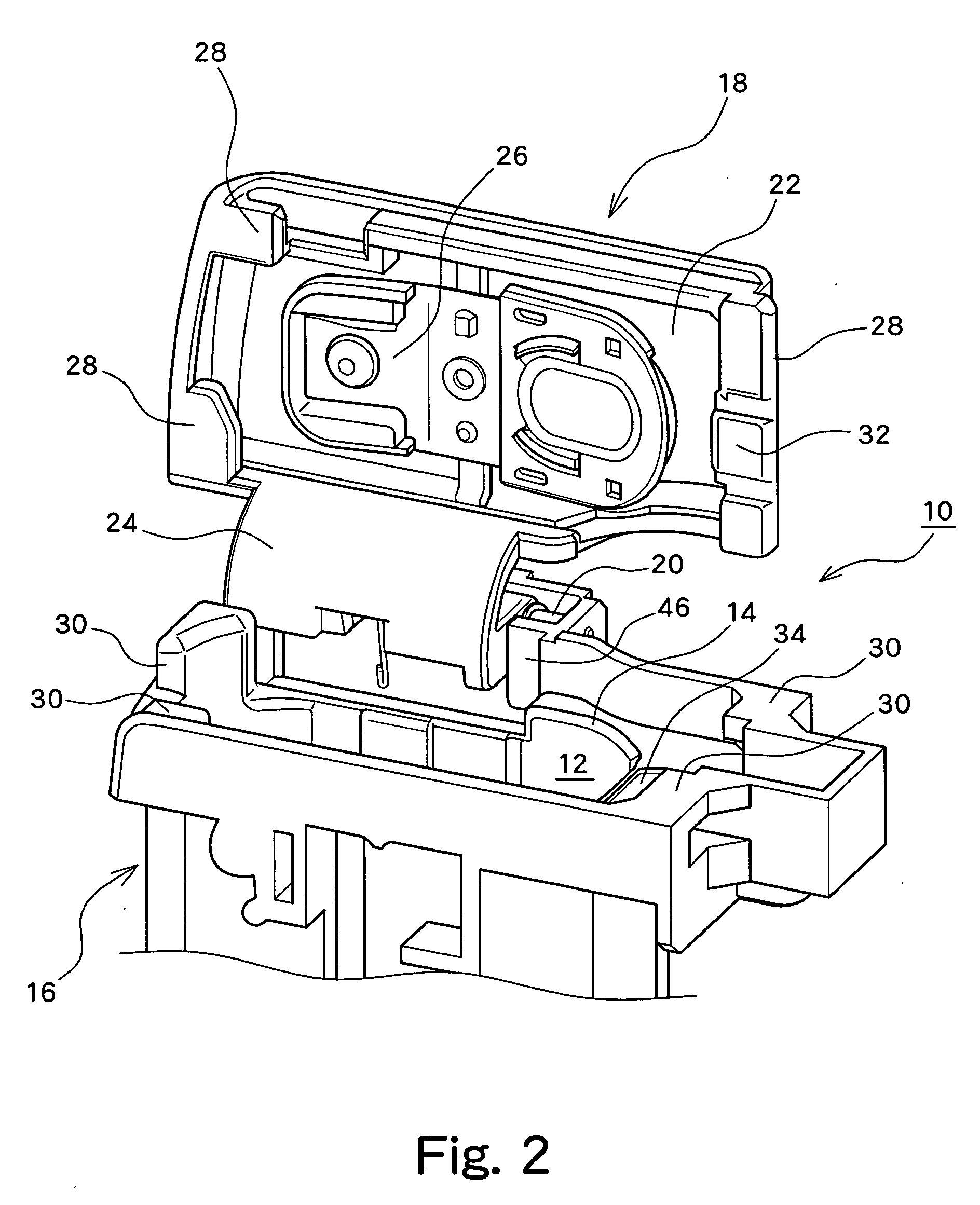 Battery housing structure