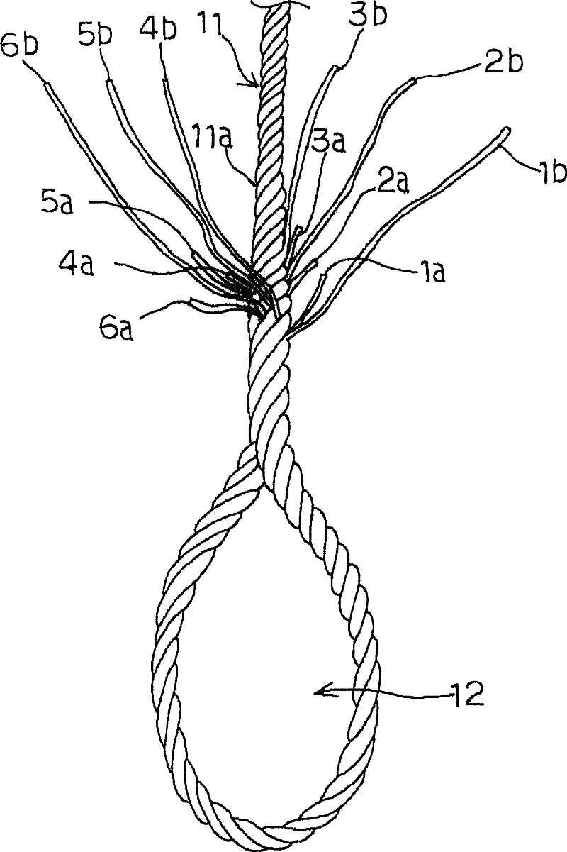 Method for manufacturing hand-knitting suspension rope and hand-knitting suspension rope