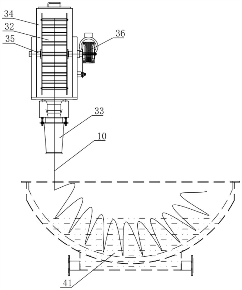 Continuous rope-shaped dyeing washing machine and operation method thereof