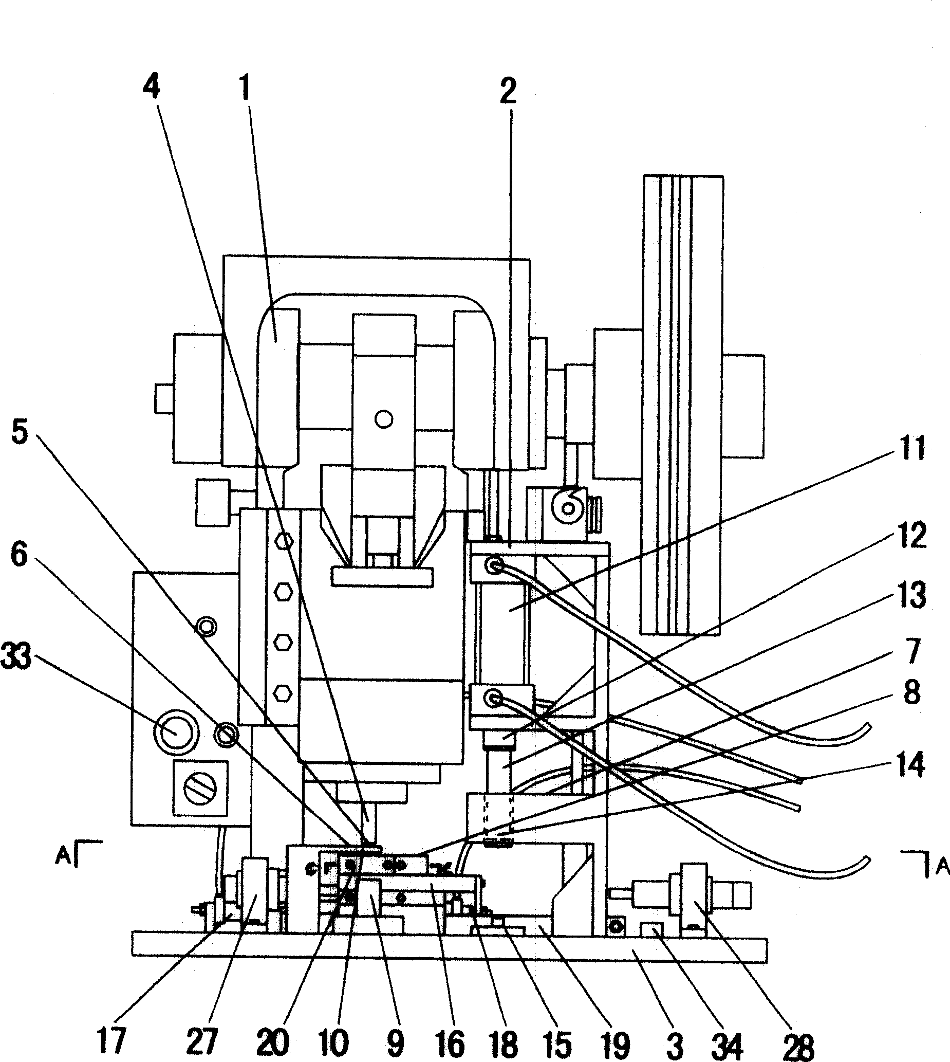 Three-in-one press sleeving machine tool of sleeving lock