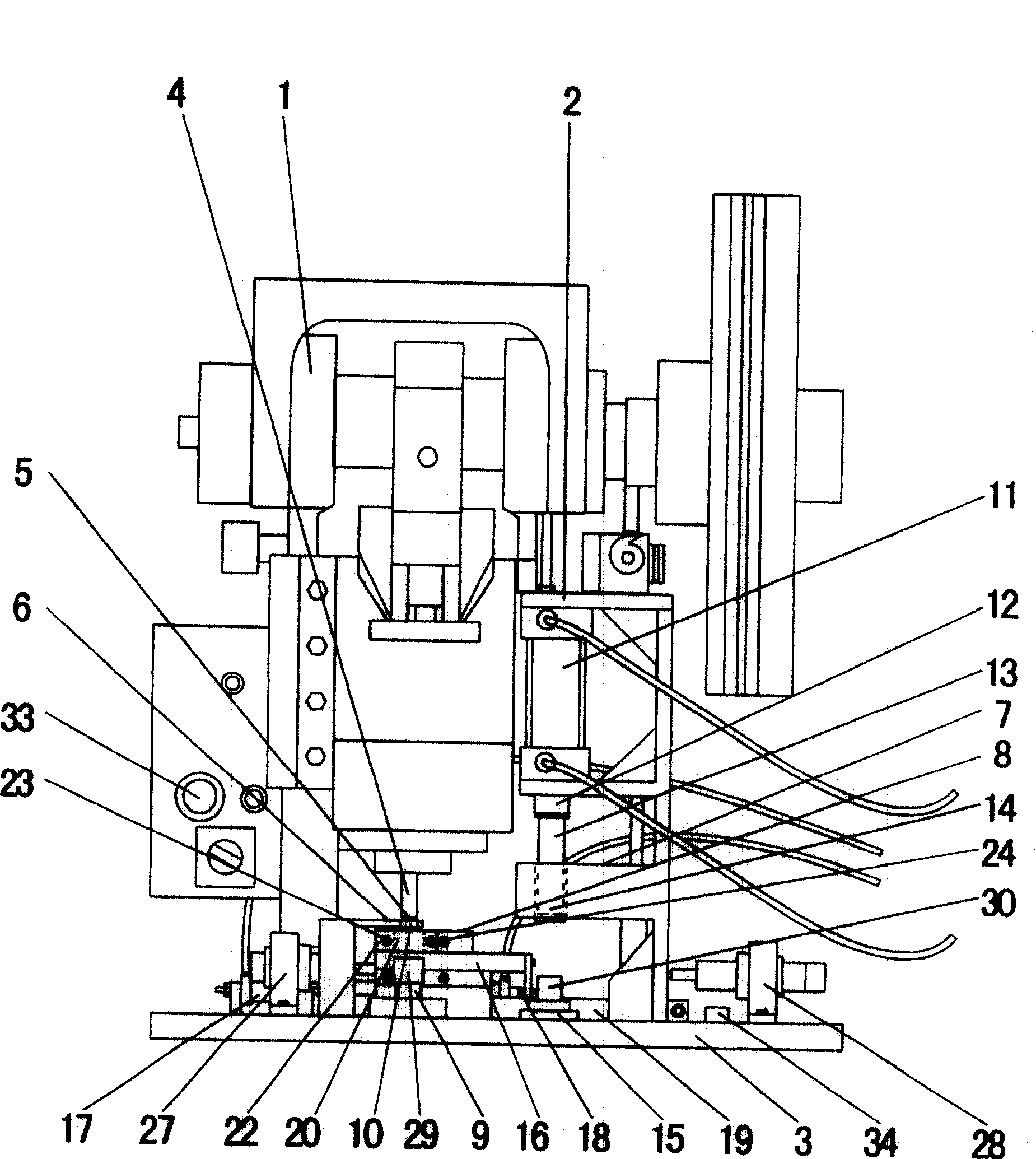 Three-in-one press sleeving machine tool of sleeving lock