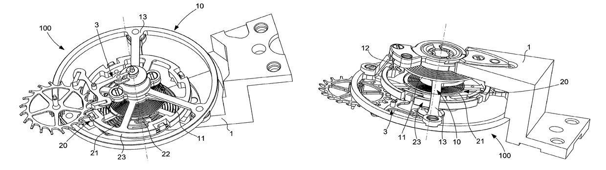 Coupled timepiece oscillators