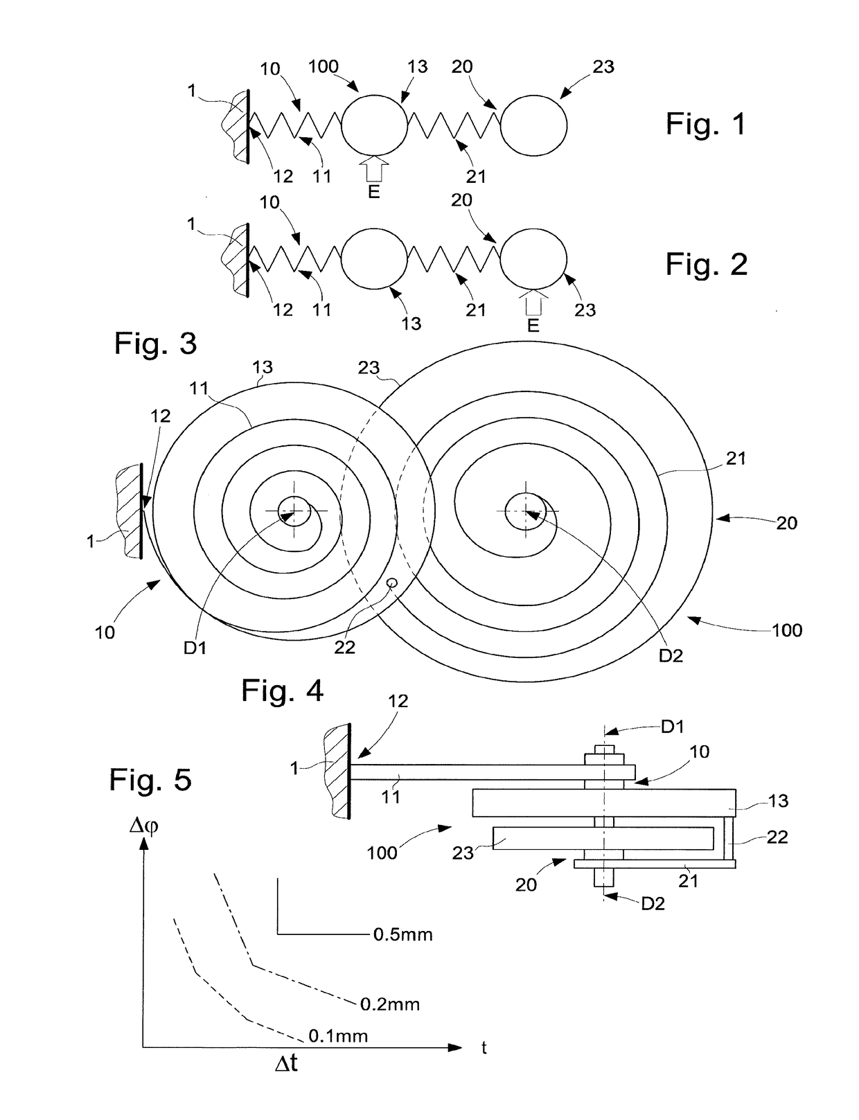 Coupled timepiece oscillators