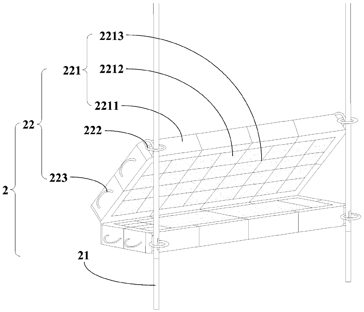 Floating breakwater acting on jacket and installation method thereof