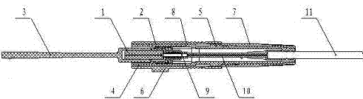 Fusion fiber optic connector