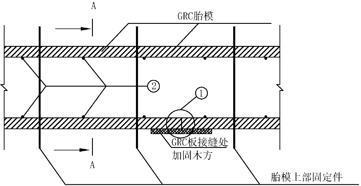 Construction method for brick forms of foundation platforms and grade beams