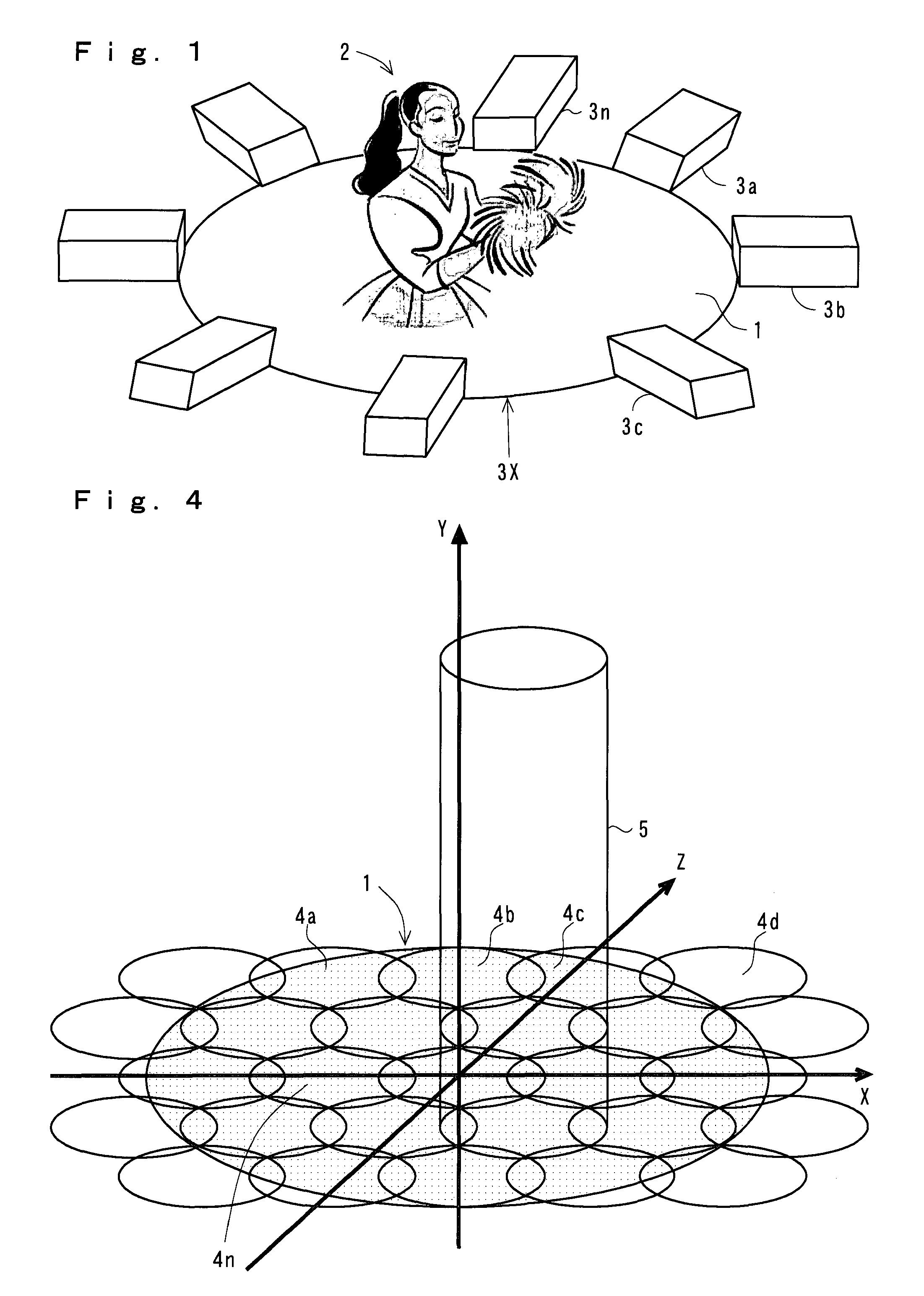 Video method for generating free viewpoint video image using divided local regions