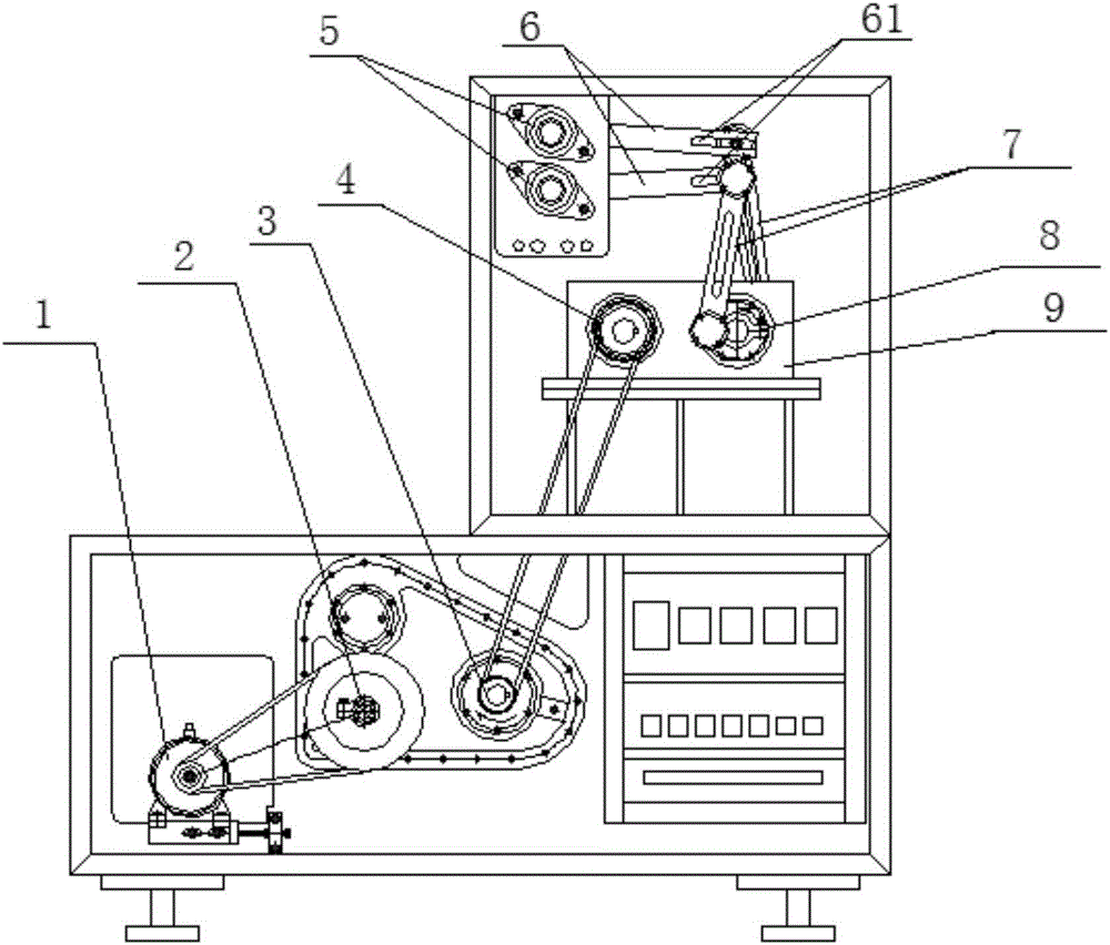 Driving device of water jet loom