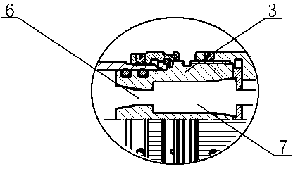 High-sealing-performance connector used for being connected with fluoroplastic wire