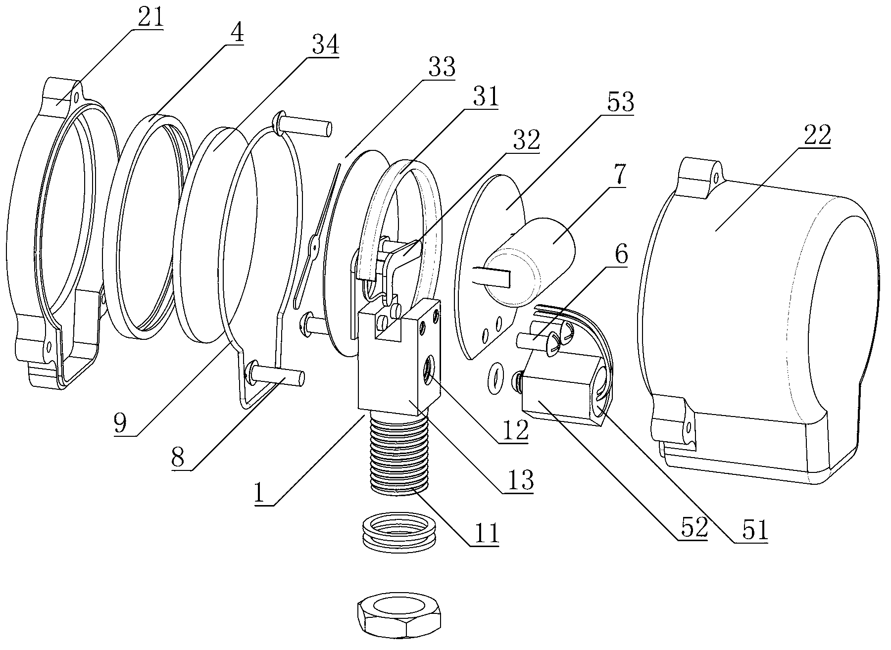 Pressure display device of air respirator