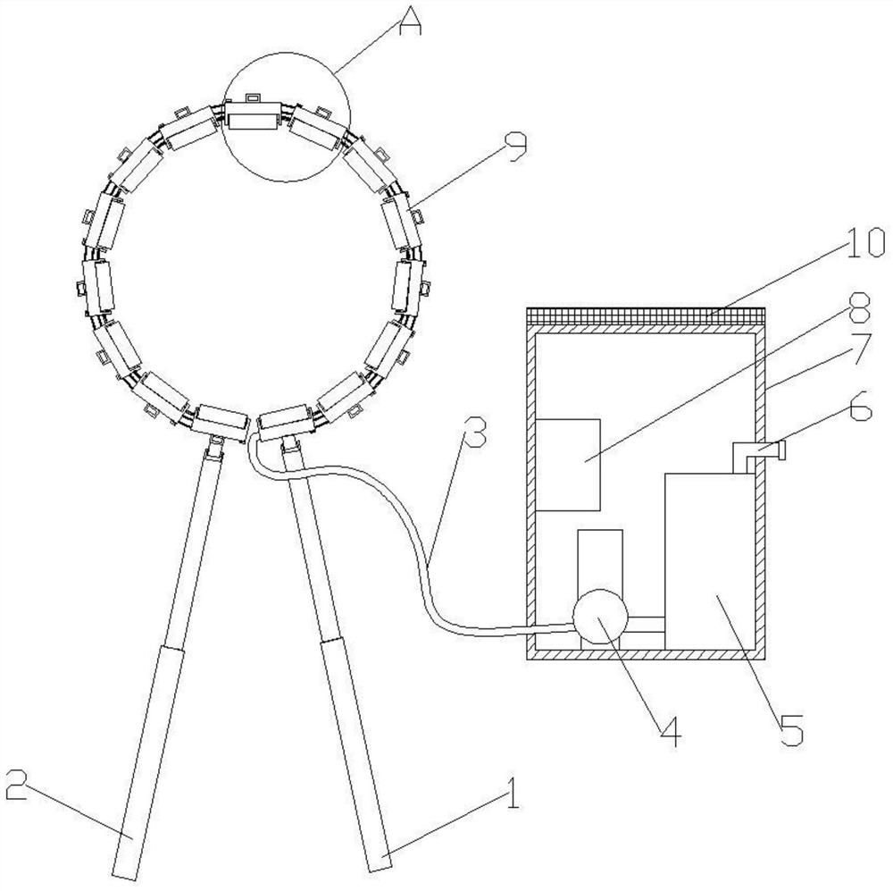 An easy-to-operate tree painting device