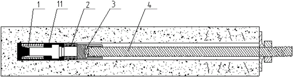 Device and method for rapidly increasing initial anchoring force of expanding-shell anchor head