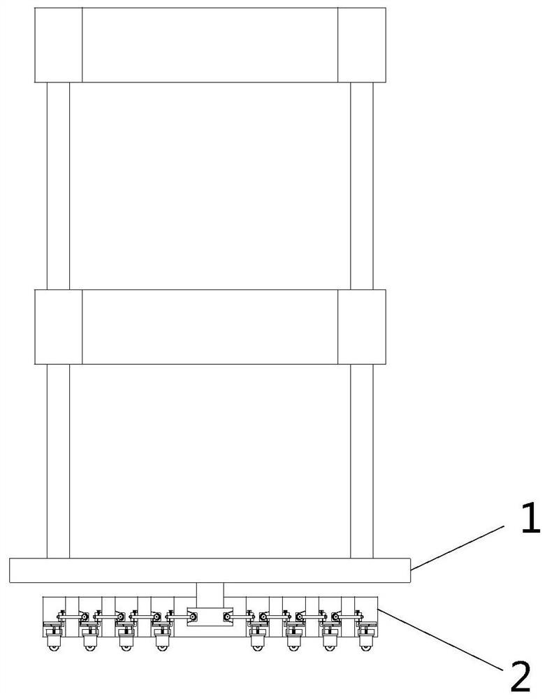 Carrying bracket with adjustable turnover universal wheels for medical oxygen bottle