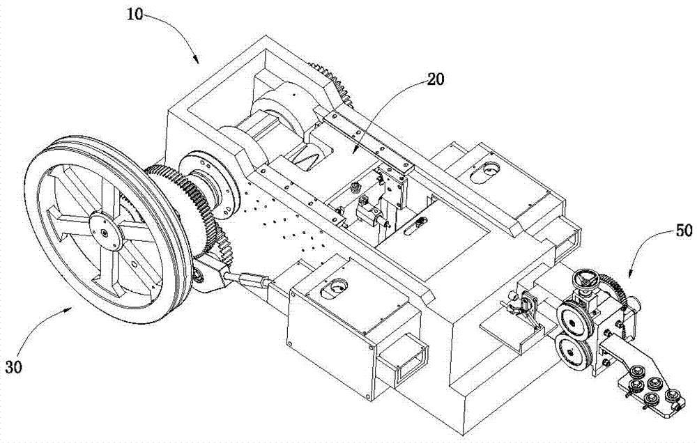 A clamping die upsetting machine and its working method