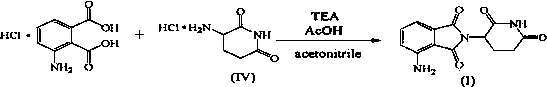 Method for preparing pomalidomide by one-pot process